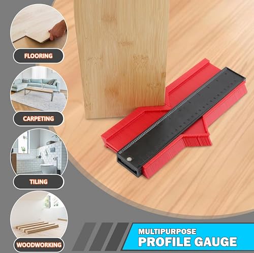FitEasy® Contour Gauge Duplicator 10 Inch Widen Profile Gauge Tool Contour Gauge Duplicator Precise Measuring of Irregular Shapes for Laminate Woodworking Tiling and Flooring Tools - Gifts for Men 2 FitEasy® Contour Gauge Duplicator 10 Inch Widen Profile Gauge Tool Contour Gauge Duplicator Precise Measuring of Irregular Shapes for Laminate Woodworking Tiling and Flooring Tools - Gifts for Men - Image 2