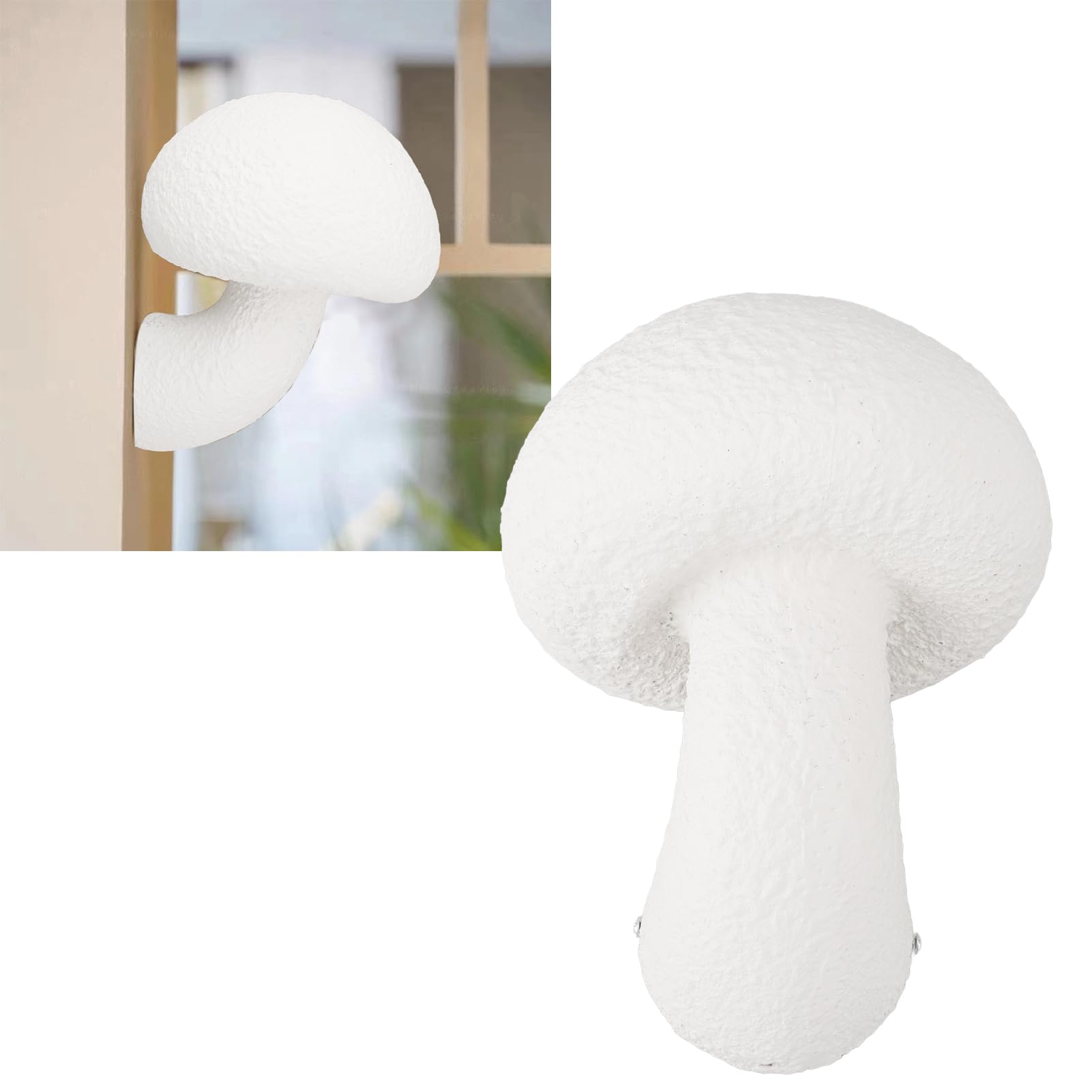 Lampada da Parete a Fungo Sorgente Luminosa Decorativa retrò Design Semplice per Camera da Letto Soggiorno Metallo e Resina