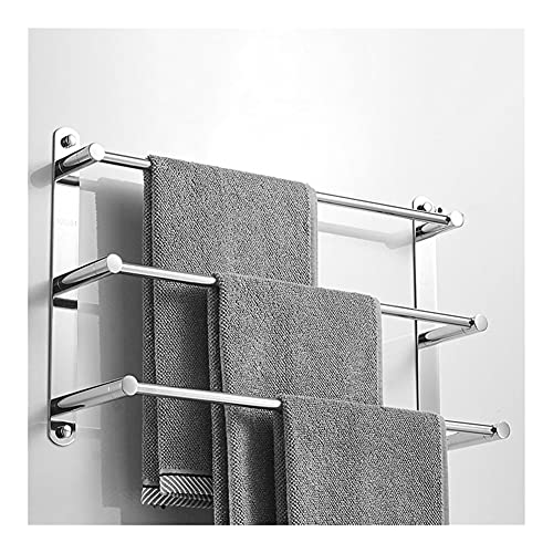 Barre à serviettes chrome de 40 cm pour optimiser une petite douche