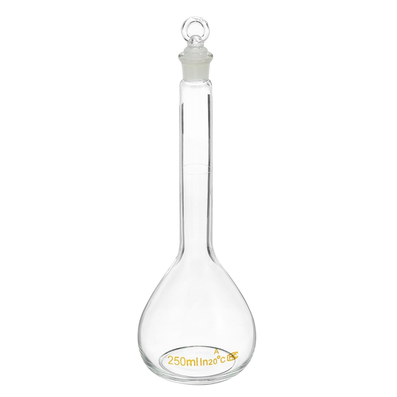 Matraz aforado 5ml - Vidrio borosilicato 3.3 con tapón para experimentos de laboratorio precisos(250ml)