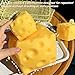 Super Cheese Squishy Big Giant Large Cube Block Slow Rising Squeeze Toy squeezable Stress Relief Original Sensory / Fidget Novelty Toy and Gift for Adults (2.6in)
