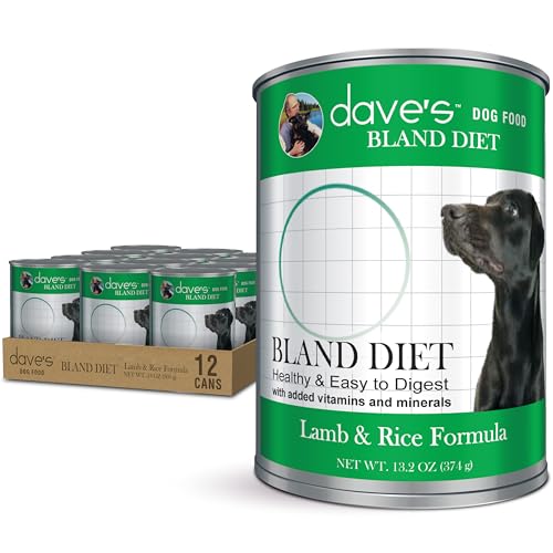 Dave's Pet Food Bland Dog Food for Sensitive Stomachs, Lamb & Rice 13.2 oz