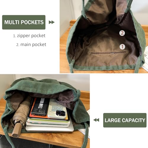 Image of Canvas Tote Bag for Women Large Hobo Shoulder Bag for Work Travel Casual Message Bag Tote Purse handbags