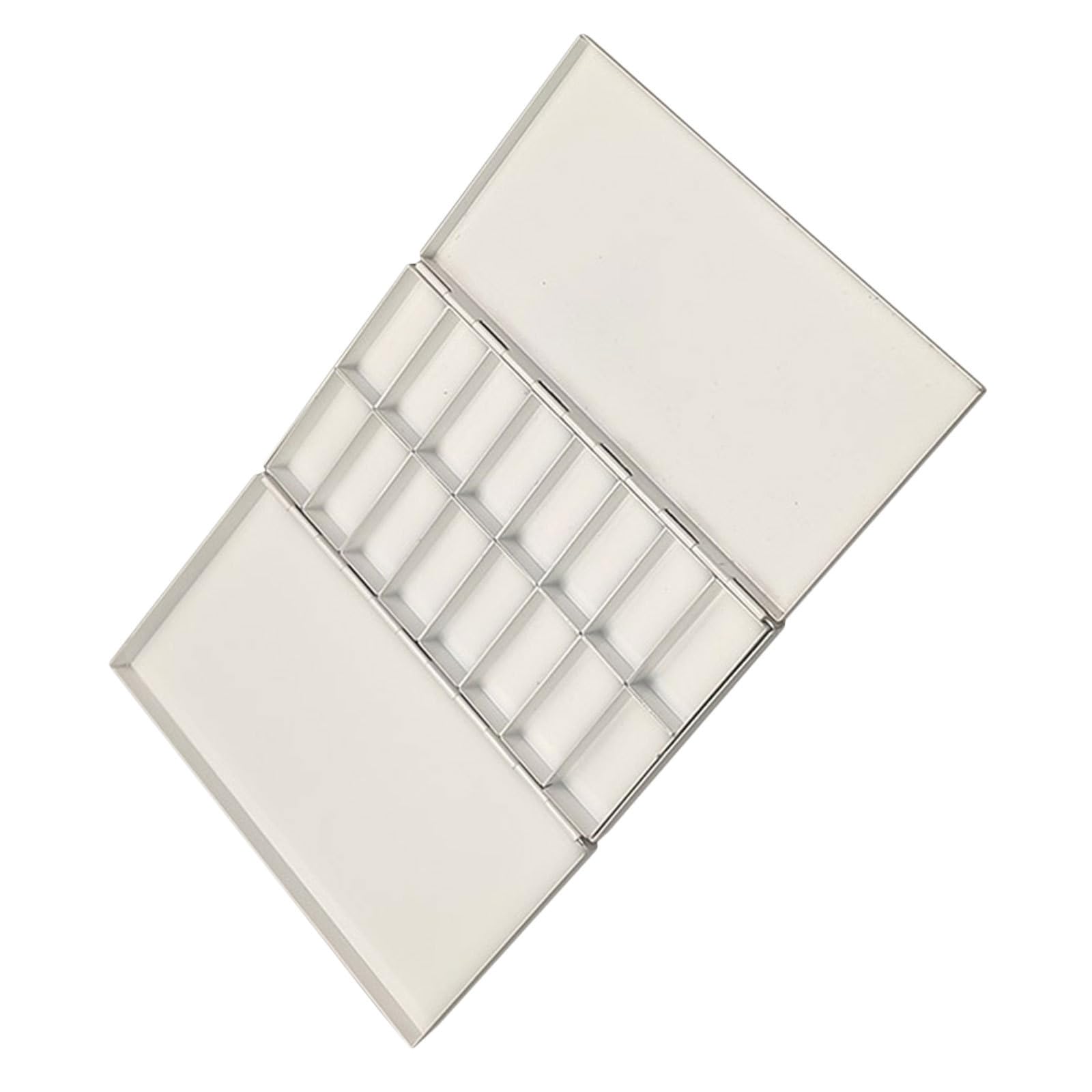 Paleta de acuarela de hierro con tapa y compartimentos Tofficu de gran capacidad