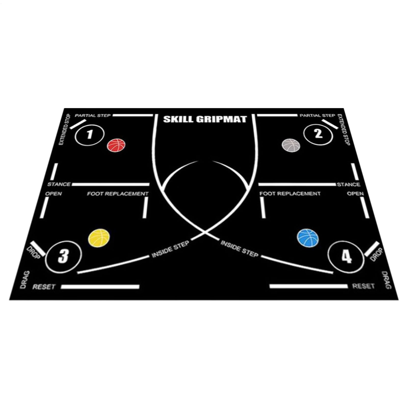 Alfombrilla de baloncesto | Equipo de entrenamiento deportivo con pelota - Almohadilla antideslizante para niños y jugadores, atletas, equipos escolares, entrenadores, entusiastas del fitness