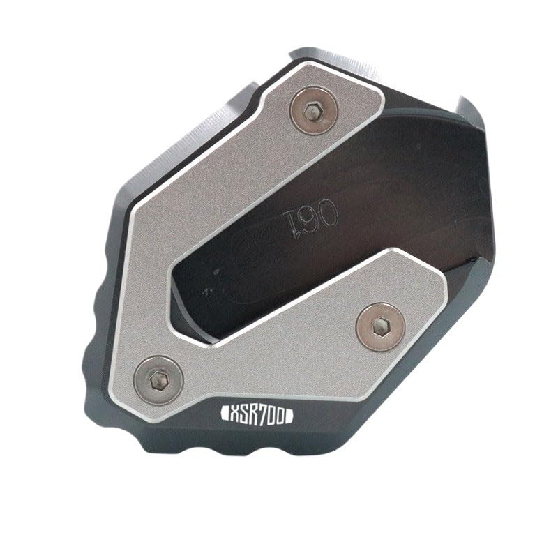 Extension béquille MT-07 CNC : plaque de support en aluminium anodisé haut de gamme