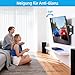 HOME VISION TV Wandhalterung，Neigbar Fernsehhalterung Wand，Universal Fernseh Halterung，für 32-86 Zoll Flach & Curved Fernseher bis zu 75KG, Max VESA 600x400mm
