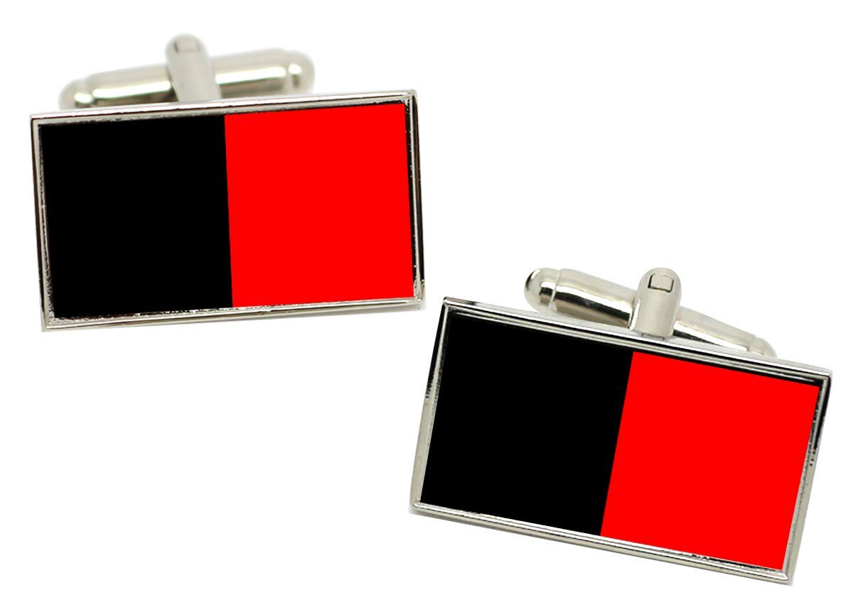 Giftshop UK Aosta Valley (Italy) Flag Cufflinks in Box
