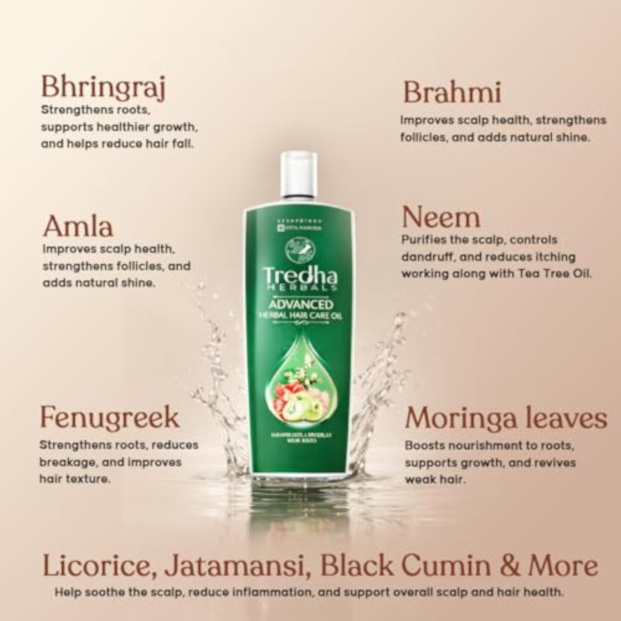 Advanced Herbal Hair Oil with Aloe Vera & Tea Tree Shampoo