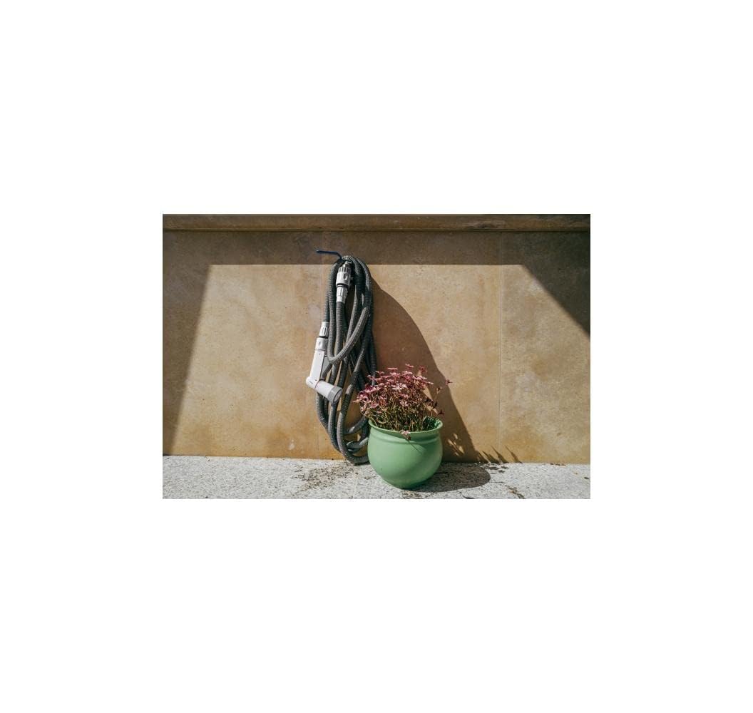 BRADAS - SECRET HOSE WSCH824GY, tubo estensibile 8/24 metri, ugello a 4 funzioni, tubo acqua espandibile adatto per giardino, giardinaggio, irrigazione, pulizia grandi spazi e autovetture.