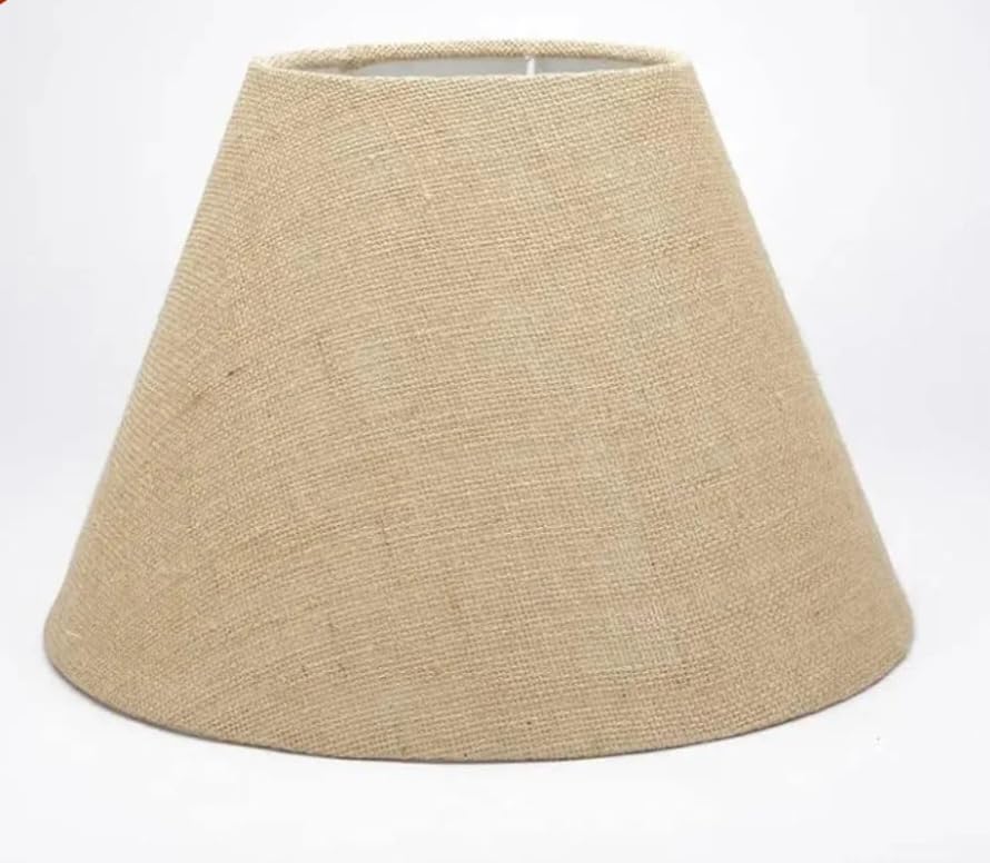 F A ENTERPRISES Natural Color Jute Lamp Shade with Cotton Fabric Handcrafted for Table Lamp Floor Lamp Eco Friendly Decorative Home Lighting Shade item.-image-47