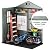 DWVO 6x4 FT Outdoor Storage Shed with Reinforced Floor, Resin Storage Shed with Lockable Door, Window and Vents, Waterproof Plastic Tool Shed for Garden Patio Backyard