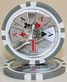 Brybelly 100 $1 Ben Franklin 14 Gram Laser Graphic Poker Chips