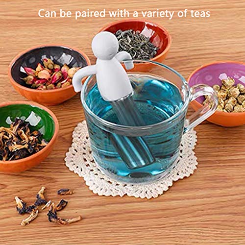 Olamtai Tea Infusers for loose tea, loose tea steeper, Cute Ultra Fine Mesh Tea Strainer Stainless Steel Tea Filter Tea Lover Supplies for Teacups Teapots, Gray