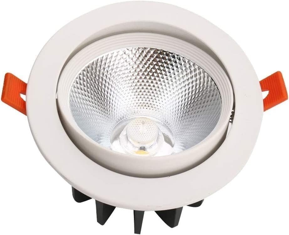 Downlight para Techo, alimentación de Red, diseño Delgado, ángulo de inclinación Ajustable, luz Decorativa de bajo Consumo, Luces empotradas LED de Alto Brillo.