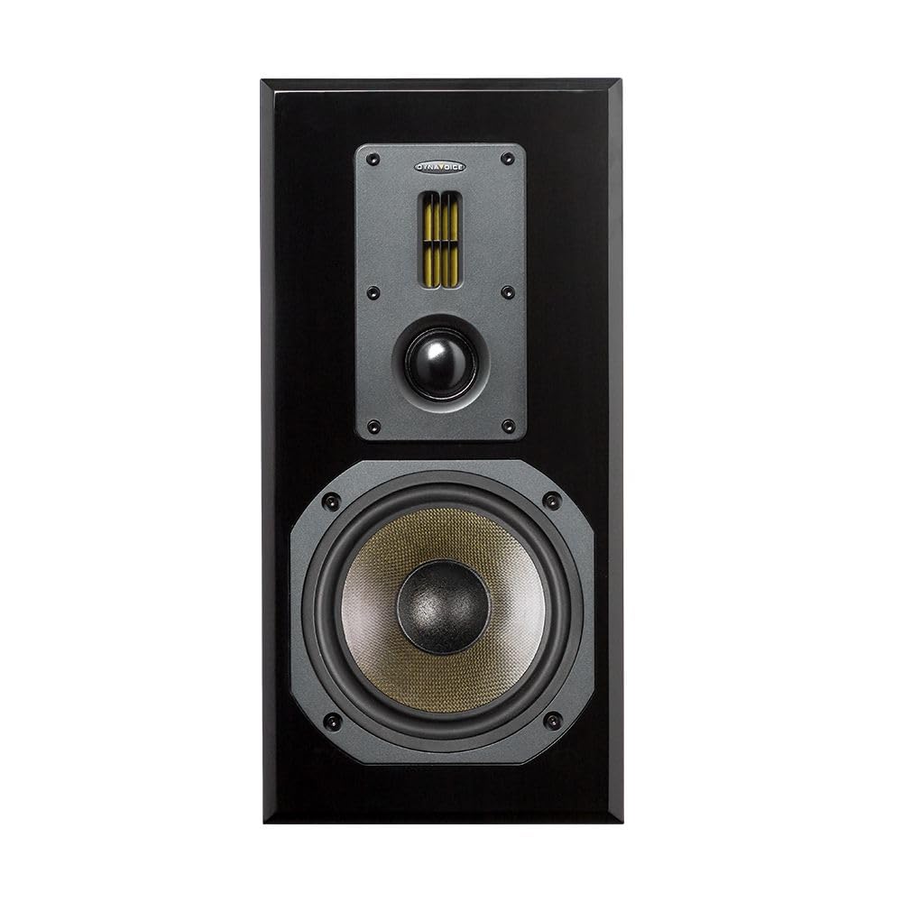 Dynavoice Definition DM-6 II Noir – Enceintes Bibliothèque HiFi Passives 6,5 Pouces Kevlar, 2 Tweeters Ribbon + Soft Dome, Système X-Change, 35-32.000 Hz, 120W, 6 Ohms – Paire.