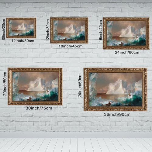 The Icebergs Frederic Edwin Church tableau decoration murale - 2