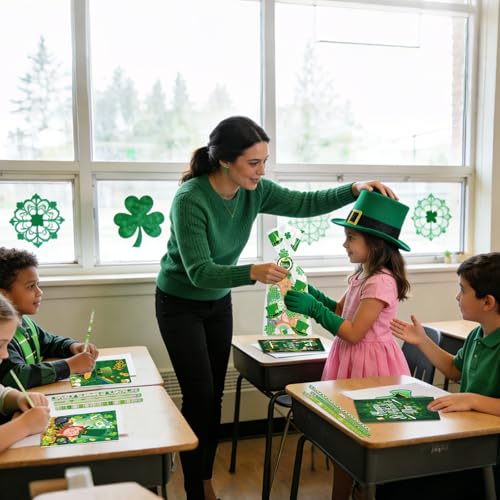 Cadeaux de la Saint-Patrick : carnet de notes et stickers trèfle - 5