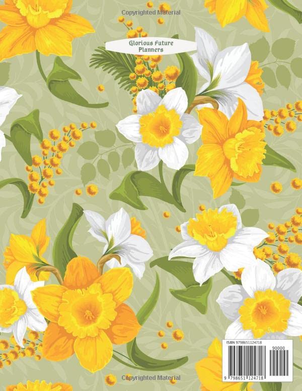 Miniatura 2 de 2021-2025 5 Year Daffodil Flower Monthly Planner A Floral Design 60 Month Planner Yearly Goal Planner Schedule Organizer Book 2021-2025 Five Year