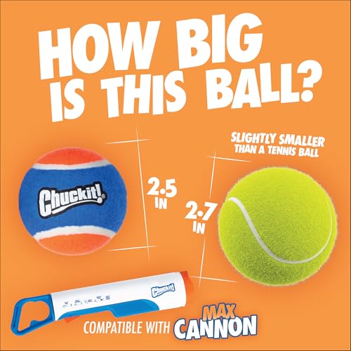 Chuckit! Max Cannon 24M Dog Ball Launcher for Fetch, 24-Inch Dog Fetch Toy and Interactive Ball Launcher, Works with Medium 2.5-Inch Balls, Includes 4 Balls by Chuckit! - Used condition - Image 7