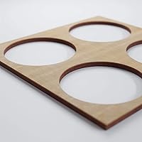Vista 152 de 23 3/8"W X 23 3/8"H Large Wembley Decorativos Paneles De Pared De Madera De Calado, Aliso