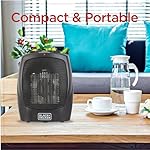 BLACK+DECKER Portable Space Heater, Room Space Heater with Carry Handle for Easy Transport - Image 5