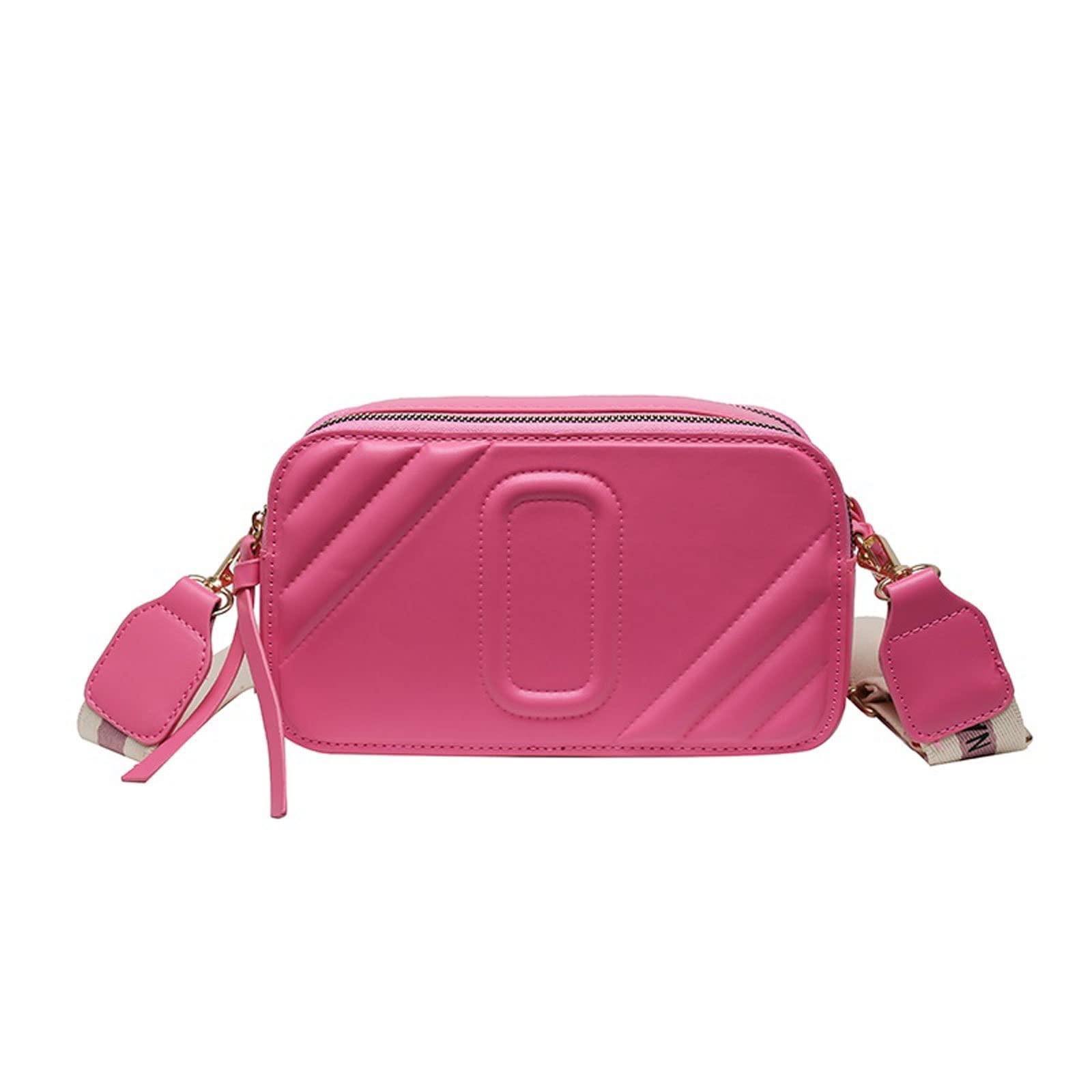 Damskie torby na ramię Vintage Women Crossbody Bag Soft PU Leather Luxury Handbags Women Bags Designer Female Small Messenger Shoulder Bag(Pink)