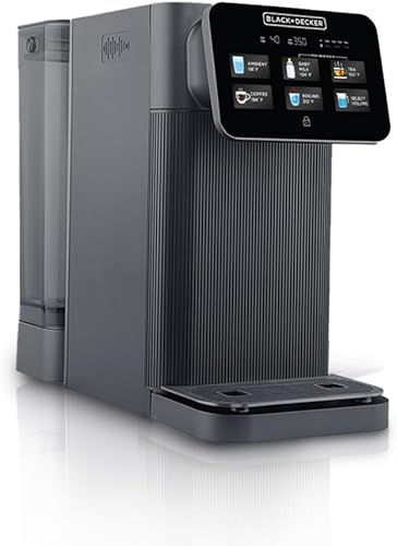 BLACK+DECKER Filtro de agua RO+UV para encimera, encimera de filtro de agua de ósmosis inversa, sistema de filtración de 5 etapas con UV, probado