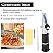 Jeanoko Syrup Refractometer Precision Machined Portable Fruit Concentration Tester for Measuring Honey 28-62%, Ideal for Beekeeping, Food Industry, Aluminum Alloy