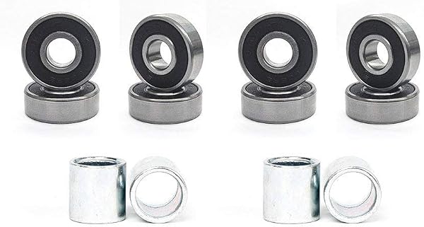 Roues de Skateboard 52mm Dureté 95A Roulements et entretoises ABEC-7 Ensemble de 4 - 3