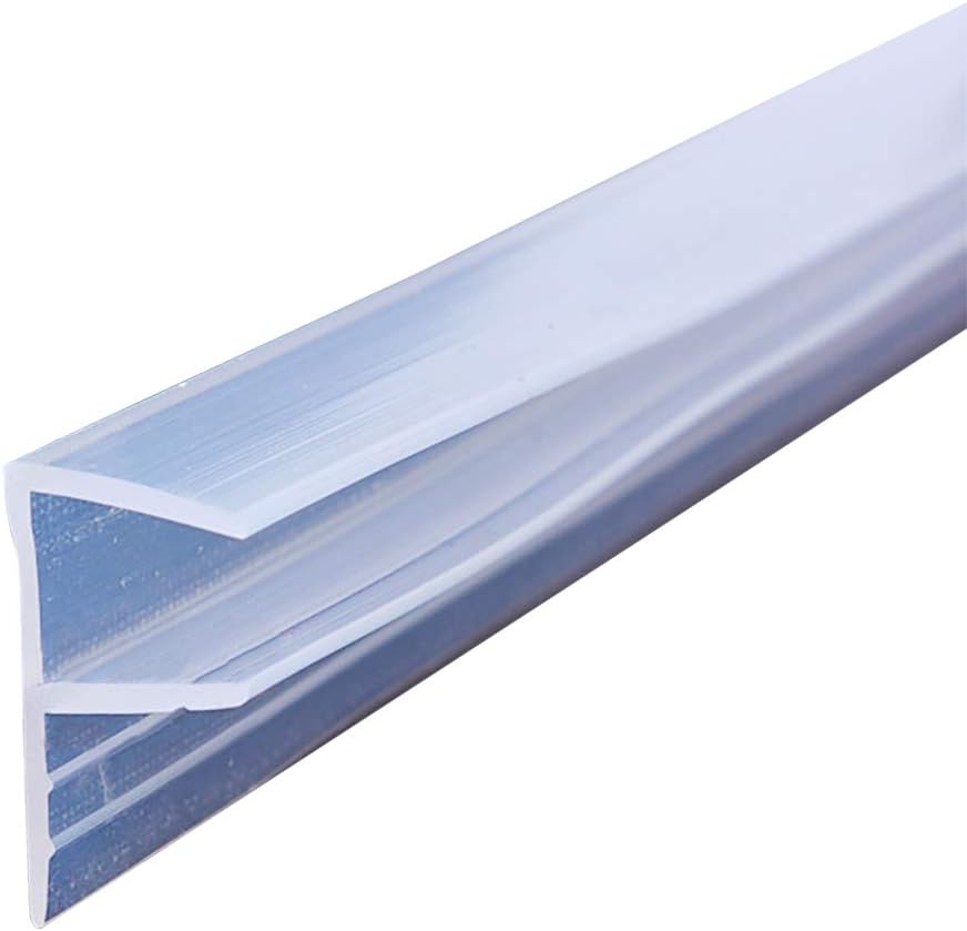 CozylkxF Type Glass Door Seals for 1/2 Inch Glass, Sealing Strips at Overlap of Sliding Doors for Shower Room, Office, Mall