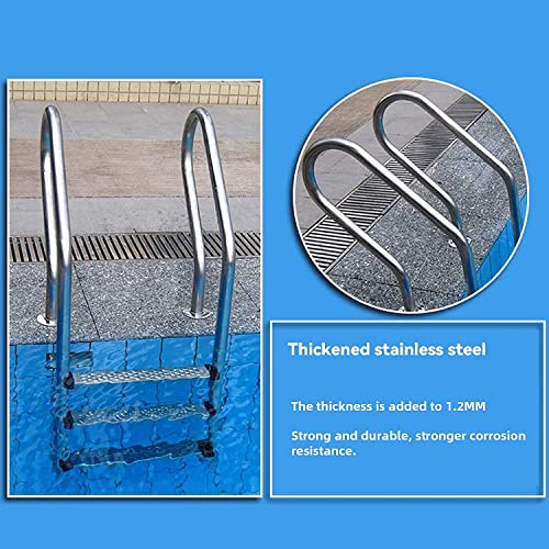Escalera para piscina Katzowen con 2 peldaños antideslizantes miniatura 3