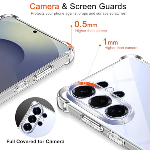 Image of Lustree Back Cover Transparent Case Compatible with Samsung Galaxy S26 Ultra | Clear + TPU Case with 4 Corner Air Cushion Protection & Camera Protection | Slim& Stylus Cover for Samsung S26 Ultra