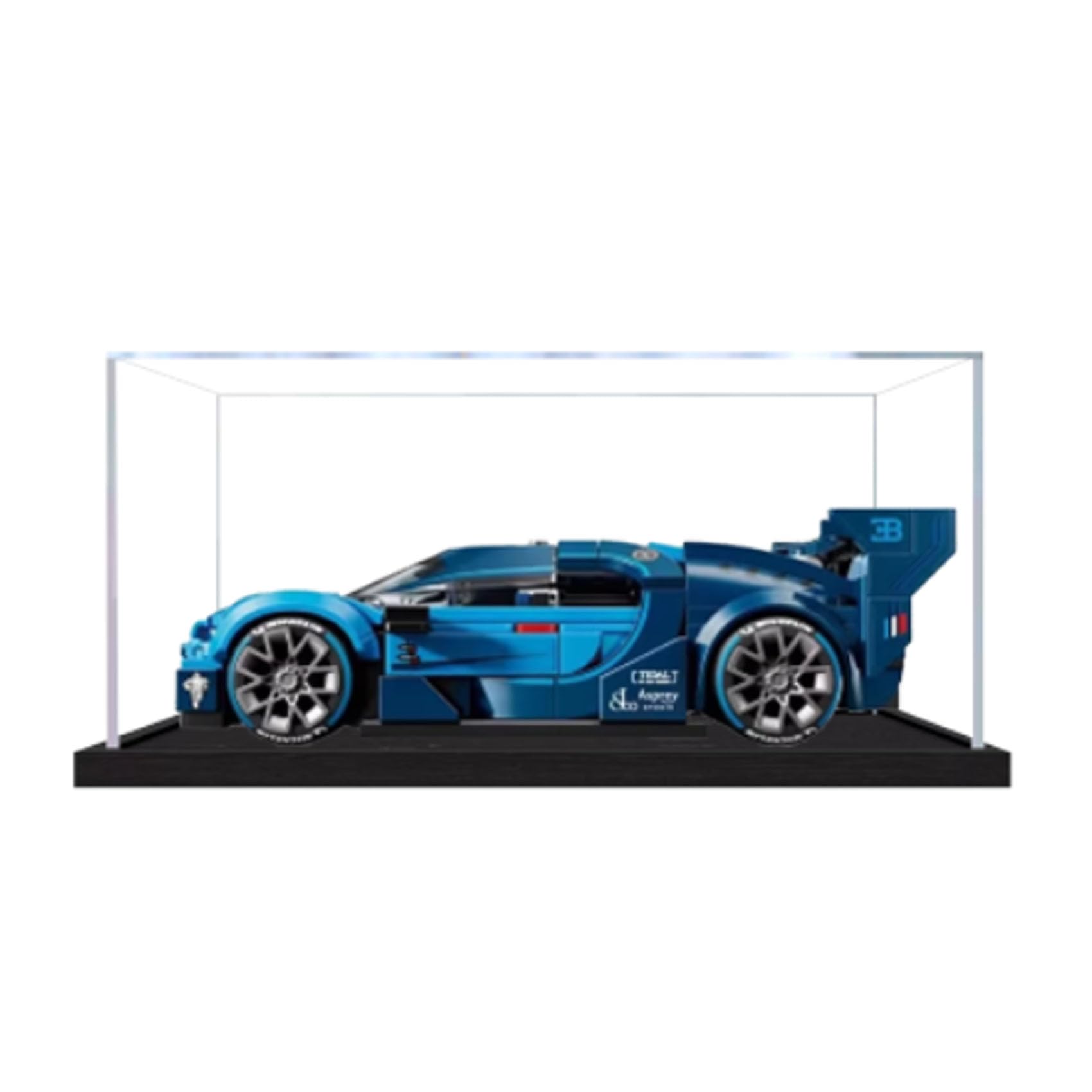 Acrylic Display Case for Le-go 77253 Sports Car Model, Dustproof Display Box (display box only) (StyleA 3mm)