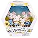 Honey Bee Acres The Cheddars Mouse Family, 4 Miniature Doll Figures, Small