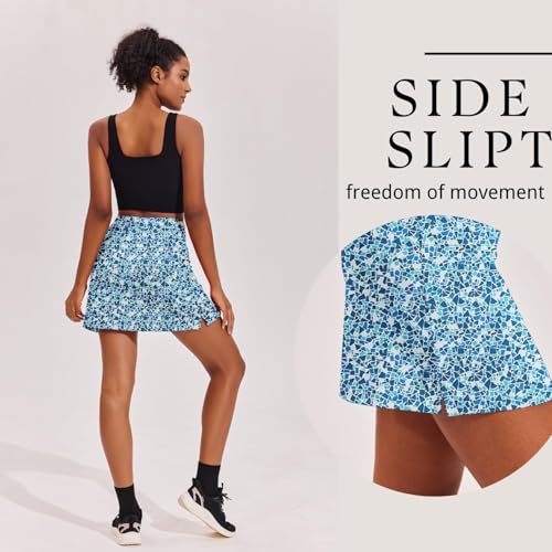 Image of Ekouaer 16 inch Golf Skorts for Woman with Inner Pockets Silicone Grippers Tennis Skirt Quick Dry Athletic Pickleball Skort