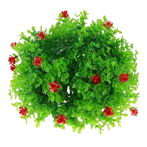 ABOOFAN Shopping Mall Decor ative Grass Balls green grass balls Artificial Topiary round boxwood balls artificial plant balls colorful Artificial Plant Topiary Ball plastic