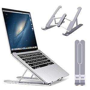 ARSSLY Laptopstandaard, 6-traps in hoogte verstelbaar, draagbare laptopstandaard, geventileerd voor alle laptops en…
