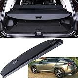 MUCO New Cargo Cover for 2015-2021 Lexus NX200t 300h - Retractable Black Rear Trunk Shade - Luggage Security Cover