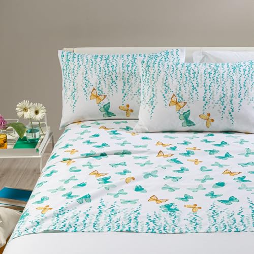 Caleffi - Completo-lenzuola Kimberly 00041 Matrimoniale Acqua