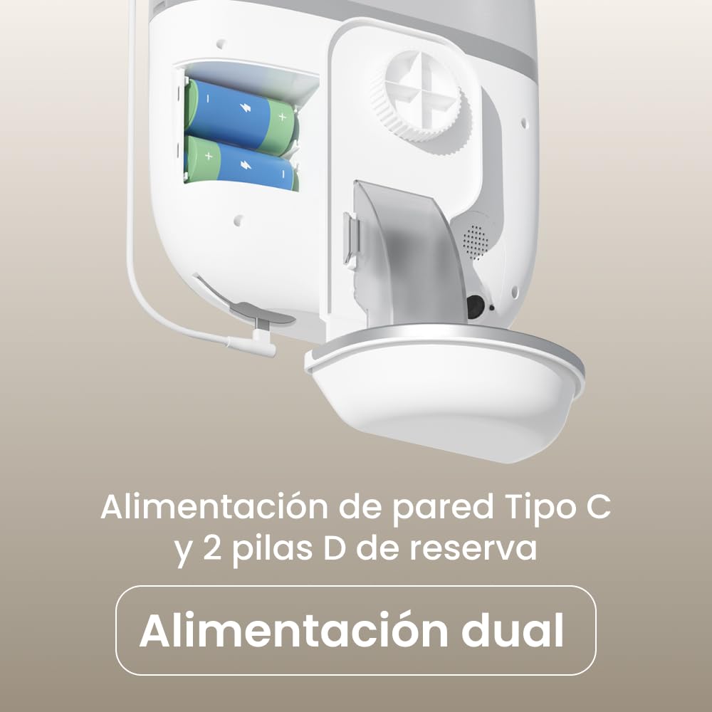 NOERDEN Hoppy Comedero con Cámara para Gatos y Perros Pequeños, Video en Vivo y Audio Bidireccional, Alimentación Programada hasta 10 Comidas al Día