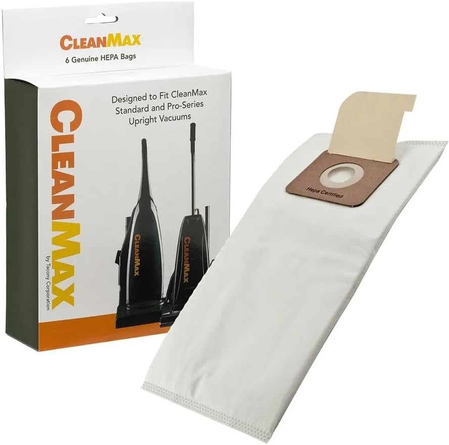 CMH-160 HEPA Filter Bags – Compatible with CleanMax Nitro, Cadet & Pro-Series Models CMS-1T, CMS-1N, CMPS-QD, CMPS-1N, CMPS-QDZ – 160 Count Bulk Case
