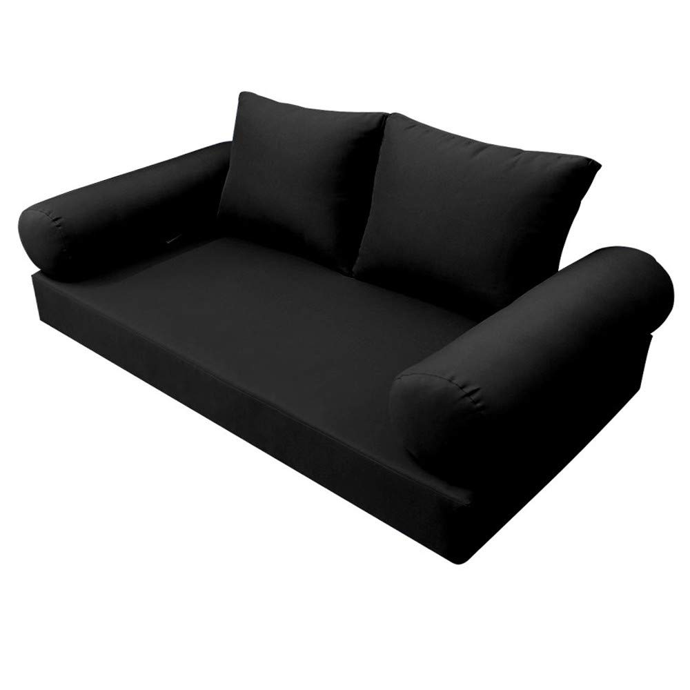 Prolinemax Style1 Twin Size 5PC Knife Edge Outdoor Daybed Mattress Cushion Bolster Pillow Complete Set AD109