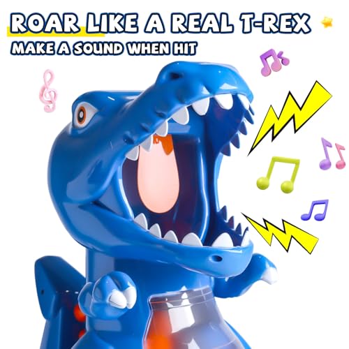 Image of EagleStone T-Rex Dinosaur Shooting Target Game Toys with Air Power Launcher