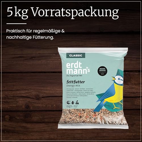Erdtmanns Fettfutter für Wildvögel, 1er Pack (1 x 5 kg)