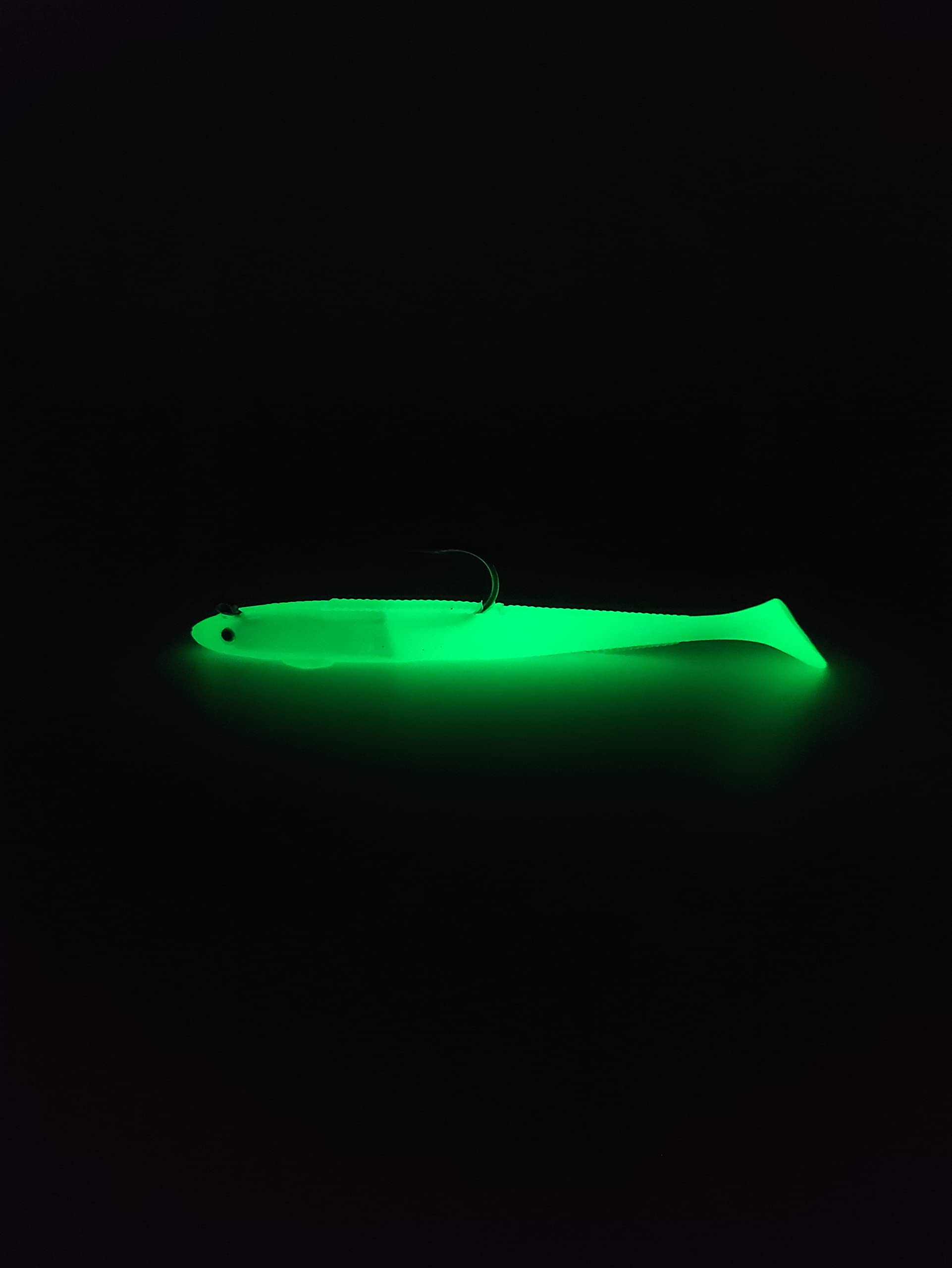 Peces de goma con cabeza de jig, 15 cm, 30 g, 6 unidades, cebo de goma para lucioperca y otros peces depredadores