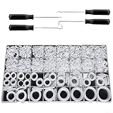 Silikon-O-Ring-Sortiment-Set mit hoher Temperatur- und Ölbeständigkeit, für Automobil-, Hydraulik- und Sanitär-Reparaturen, 1228-teilig, 1228-teiliges Set