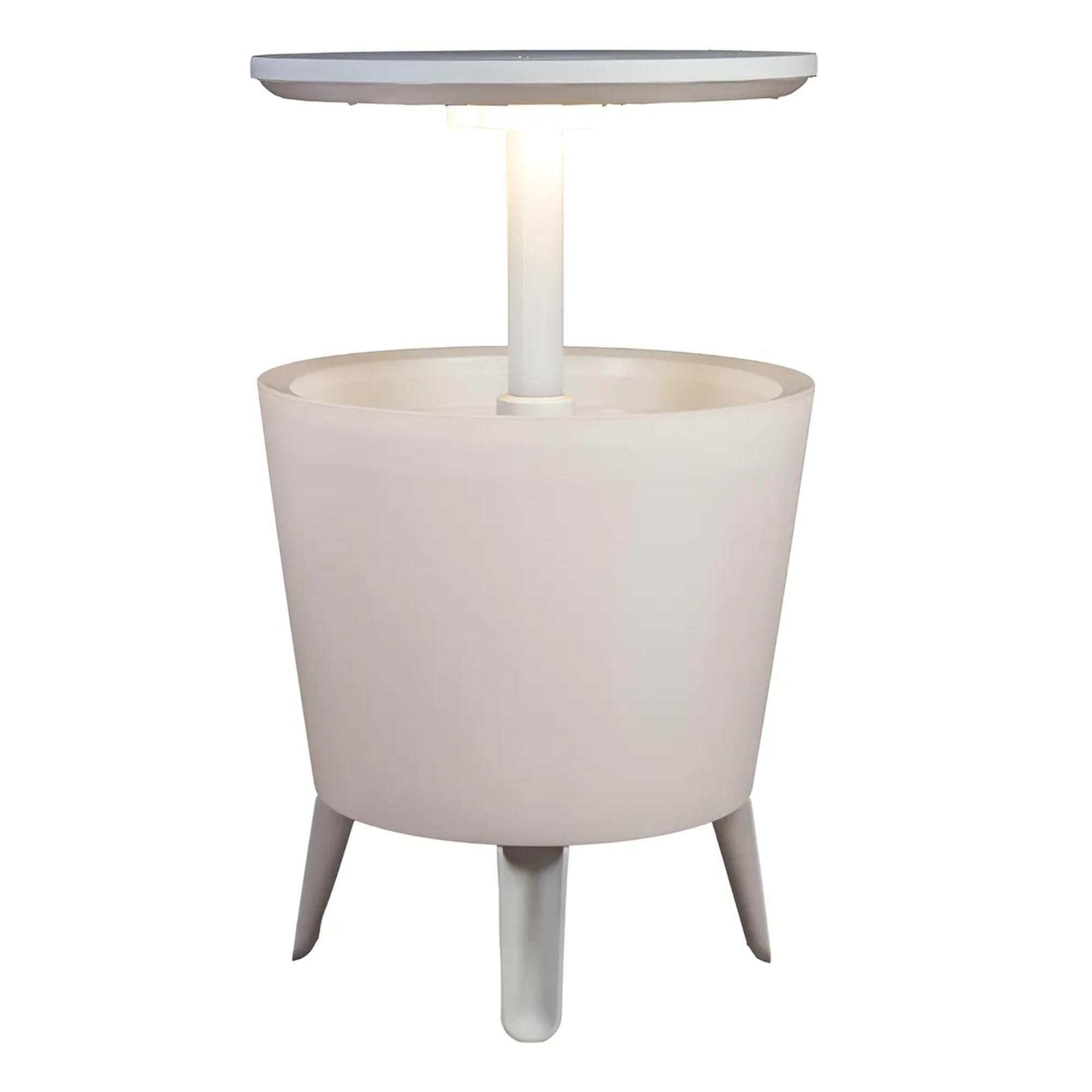 Keter Cool Bar Plastic Outdoor Ice Cooler Table Garden Furniture - Illuminated