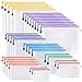 Mesh Zipper Pouch 30PCS Waterproof Zipper Bags 8 Sizes 8 Colors Plastic Document Pouch for Organizing School Supplies, Office Appliances, Home Organize and Travel Storage