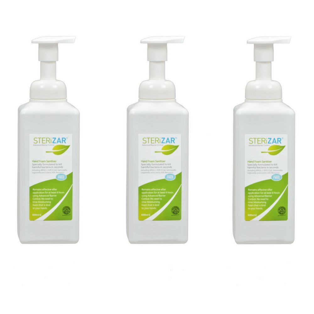 Sterizar SZRF600X3 Alcohol-Free Hand Foamer Sanitiser 600ml x3
